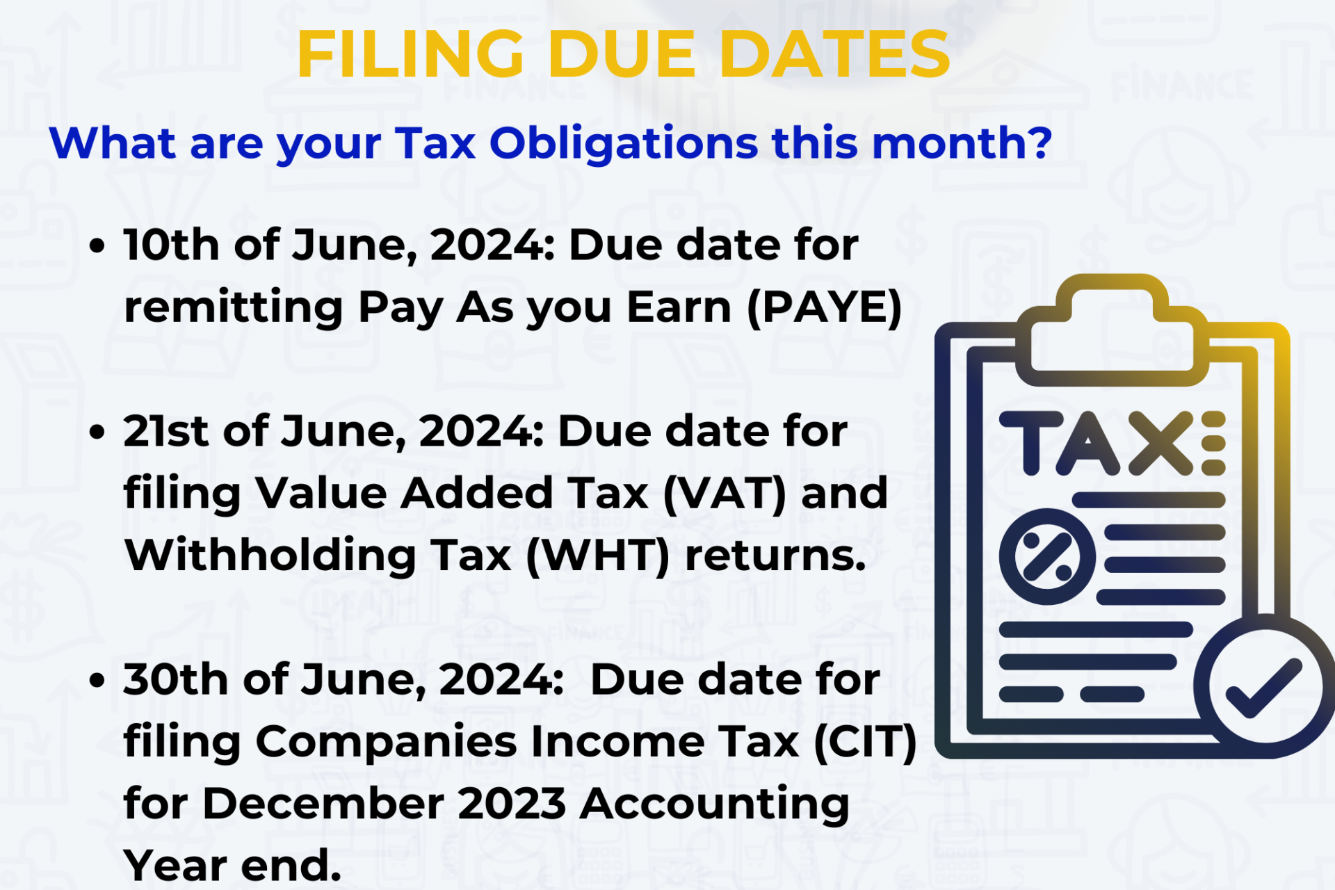 June 2024 Tax Deadlines and Key Obligations